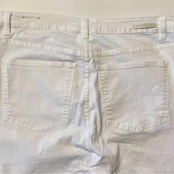 Soft Surroundings Ultimate Denim In White Straight Leg Jeans Women's Size 16T - Picture 8 of 15
